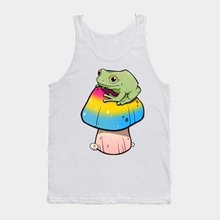 Pansexual Pride Mushroom Frog Tank Top